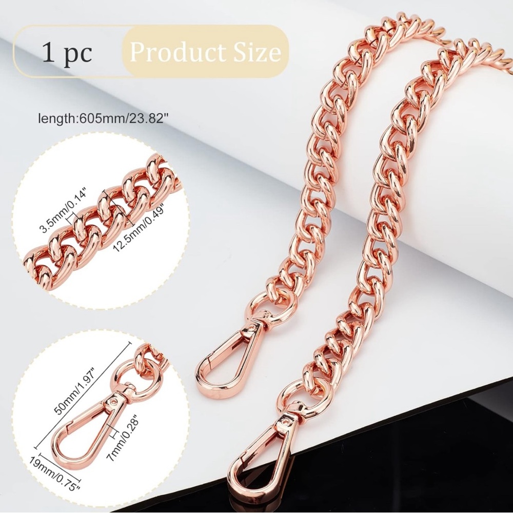 Rose Gold Purse Chain